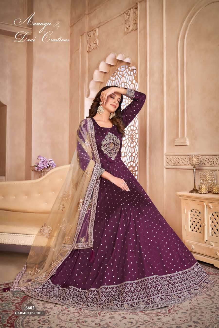 Aanaya Vol 166 Designer Anarkali Style Partywear Dress Exporter view 5