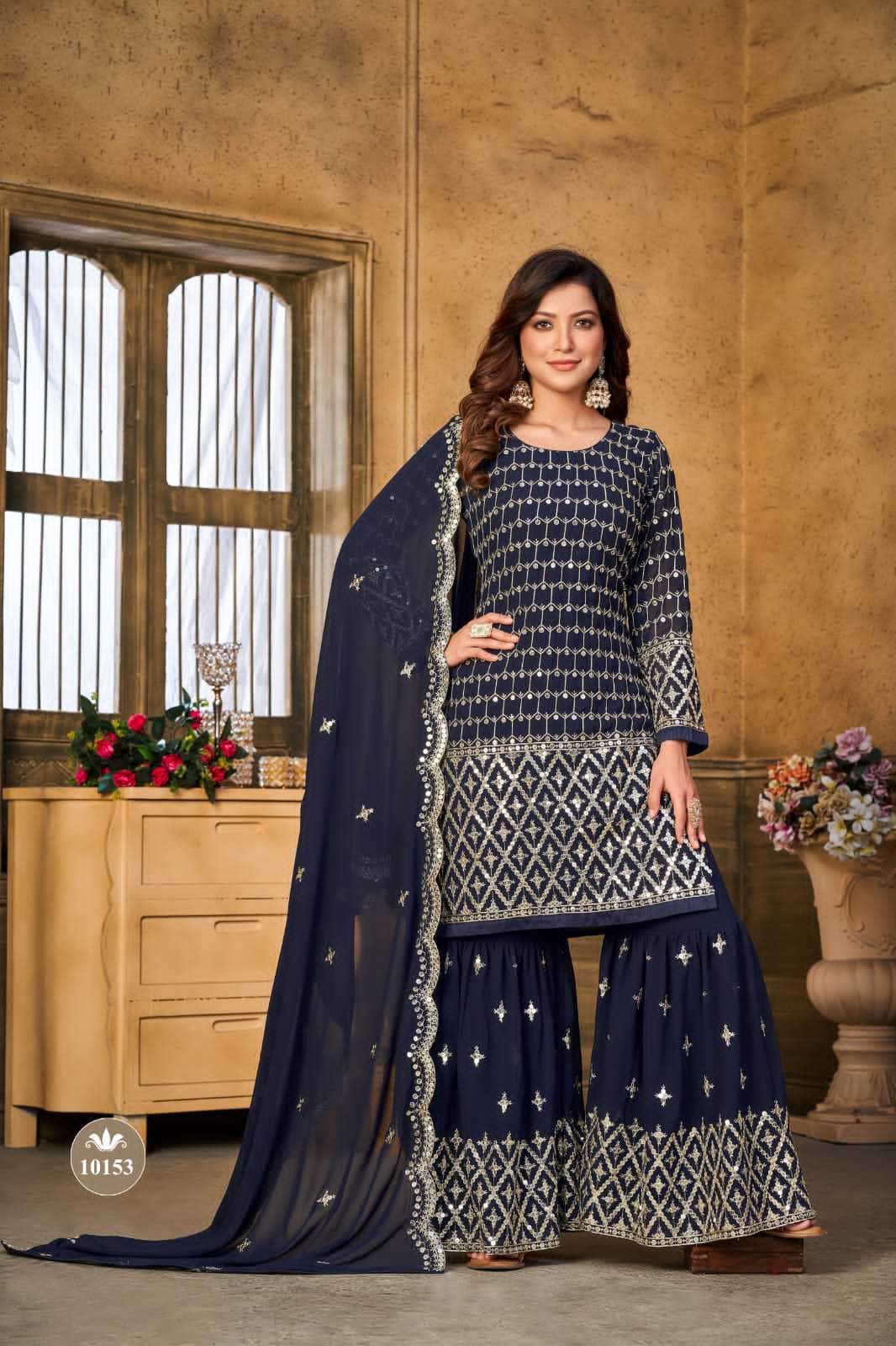 Anjubaa Vol 15 Heavy Designer Gharara Suit Partywear Collection New Arrivals view 8