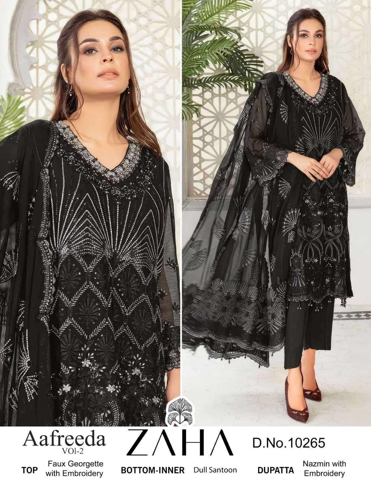 Zaha Aafreeda Vol 2 Unstitch Pakistani Dress Catalog Exporters view 4