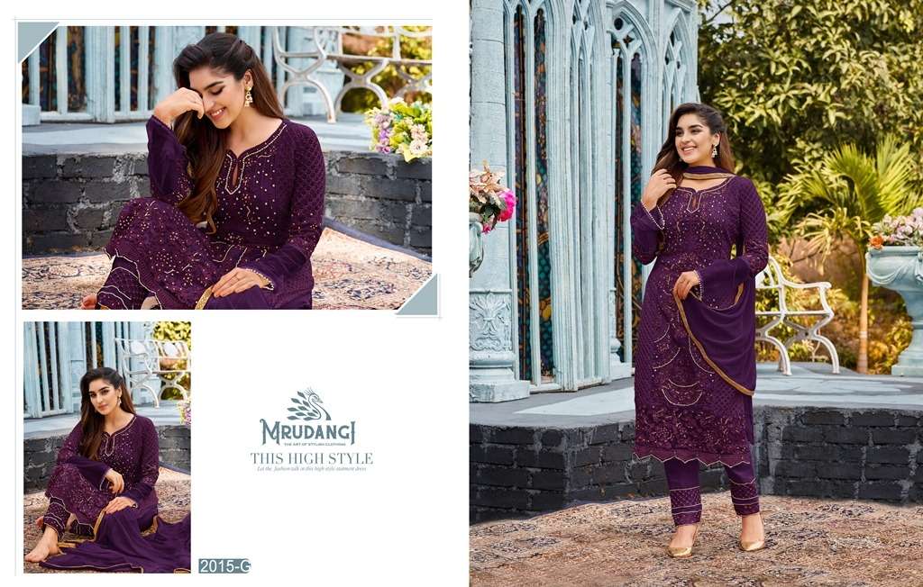 Mrudangi Kashish 2015 Colors 2 Embroidered Party Wear Salwar Suit view 3