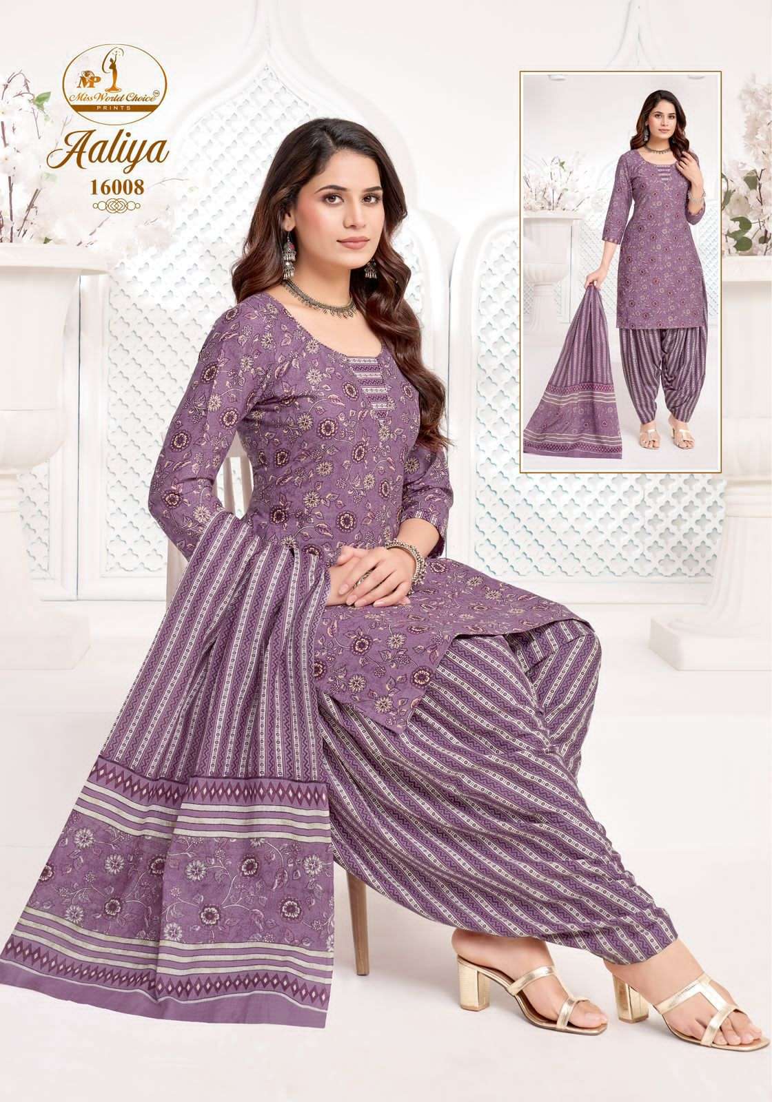 Miss World Choice Aaliya Vol 16 Pure Cotton Dress Material view 6