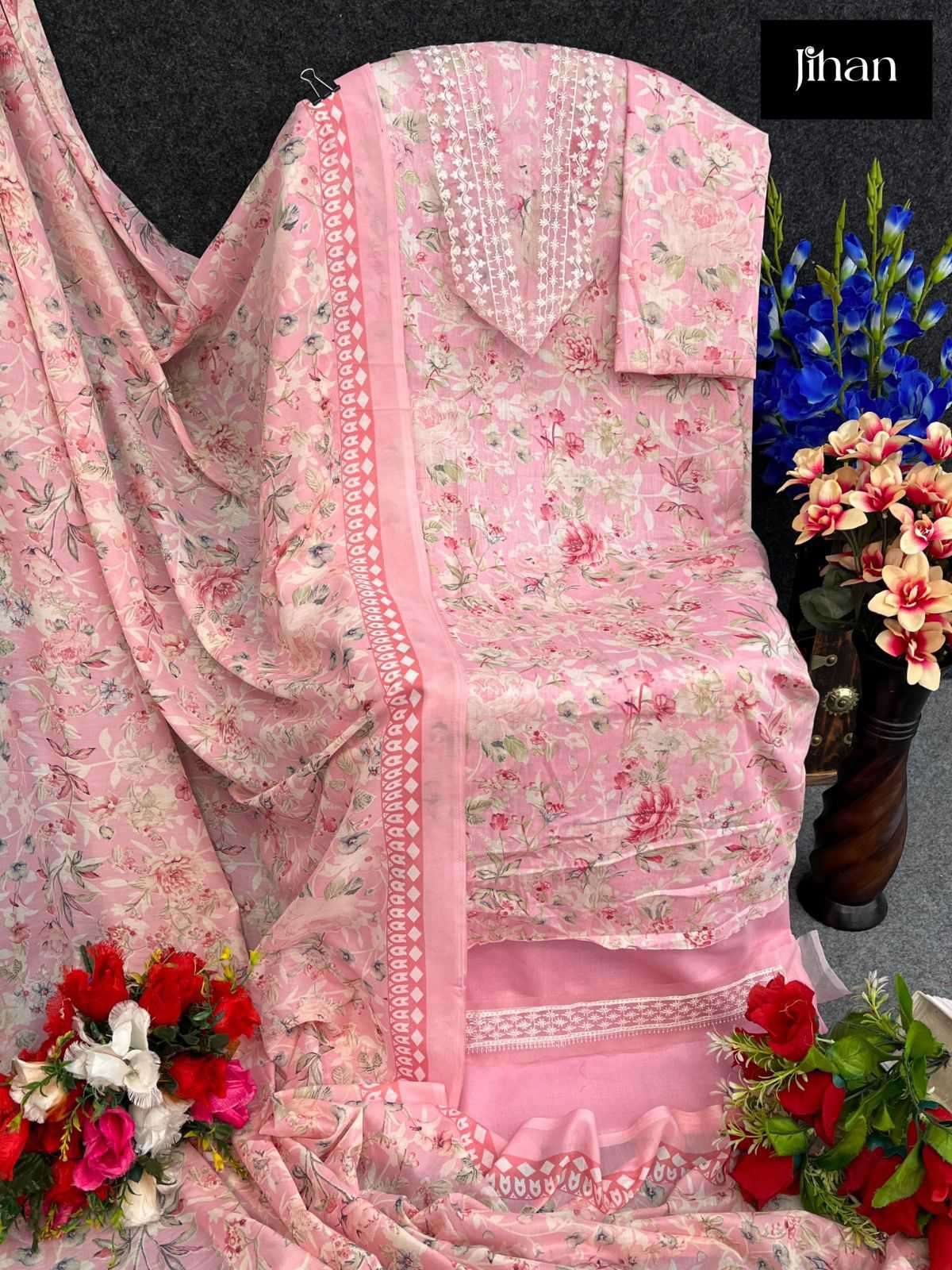 Jihan Imperial Collection Vol 1 3397 To 3399 Pakistani Dress Summer Collection view 4
