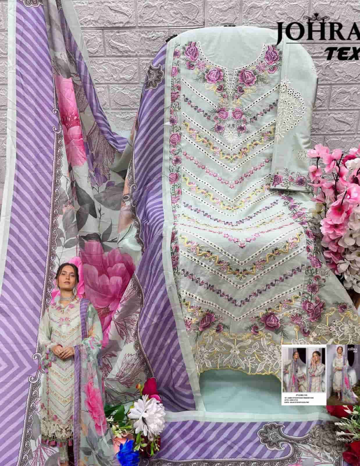 Johra Tex 145 Pakistani Embroidered Cotton Suit view 2
