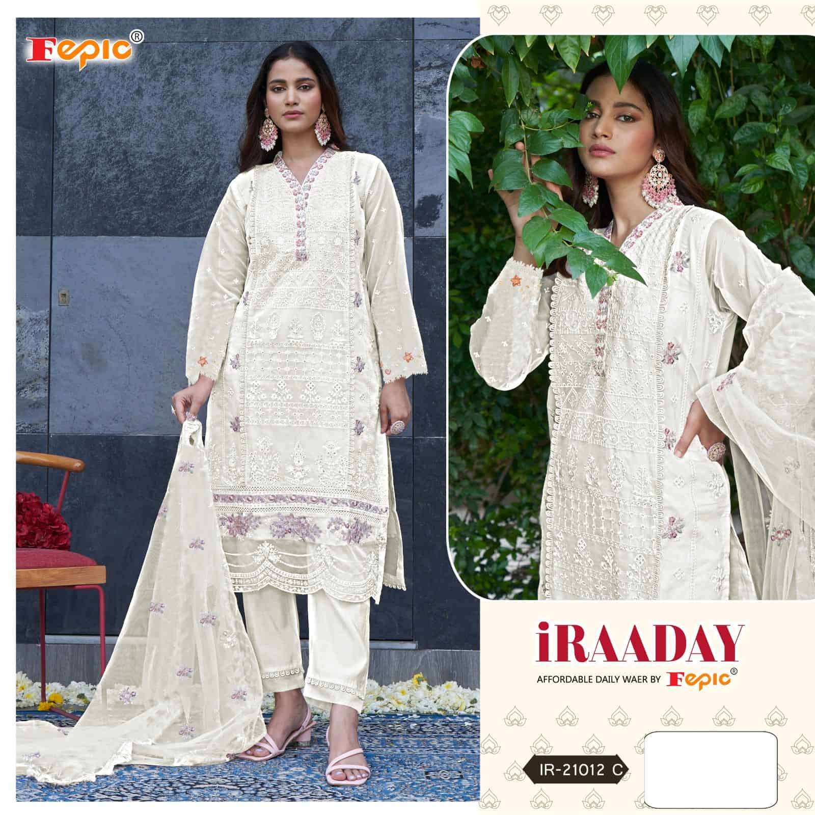 Fepic Iraaday Pakistani Embroidered Suit IR 21012 view 3
