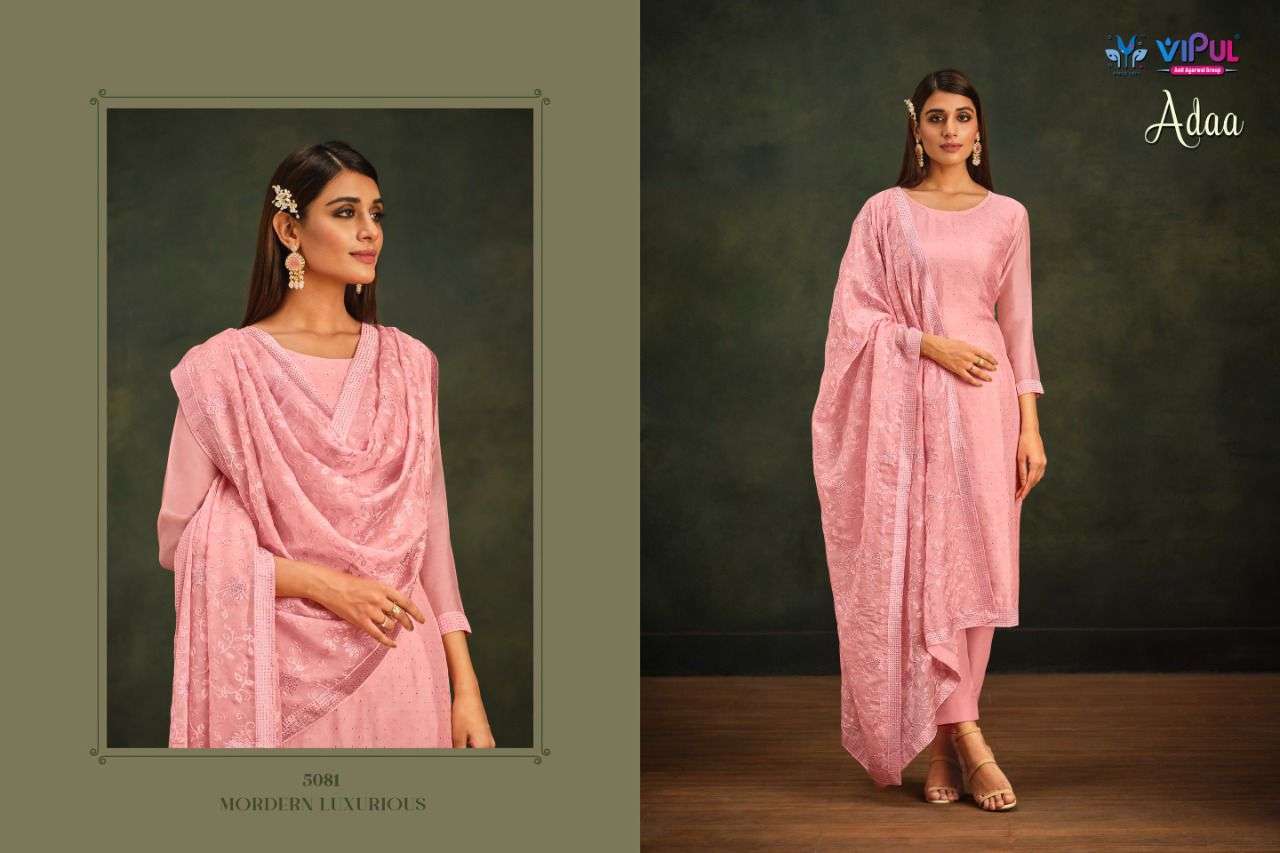 Vipul Adaa Party Wear Organza Designer Salwar Kameez view 3