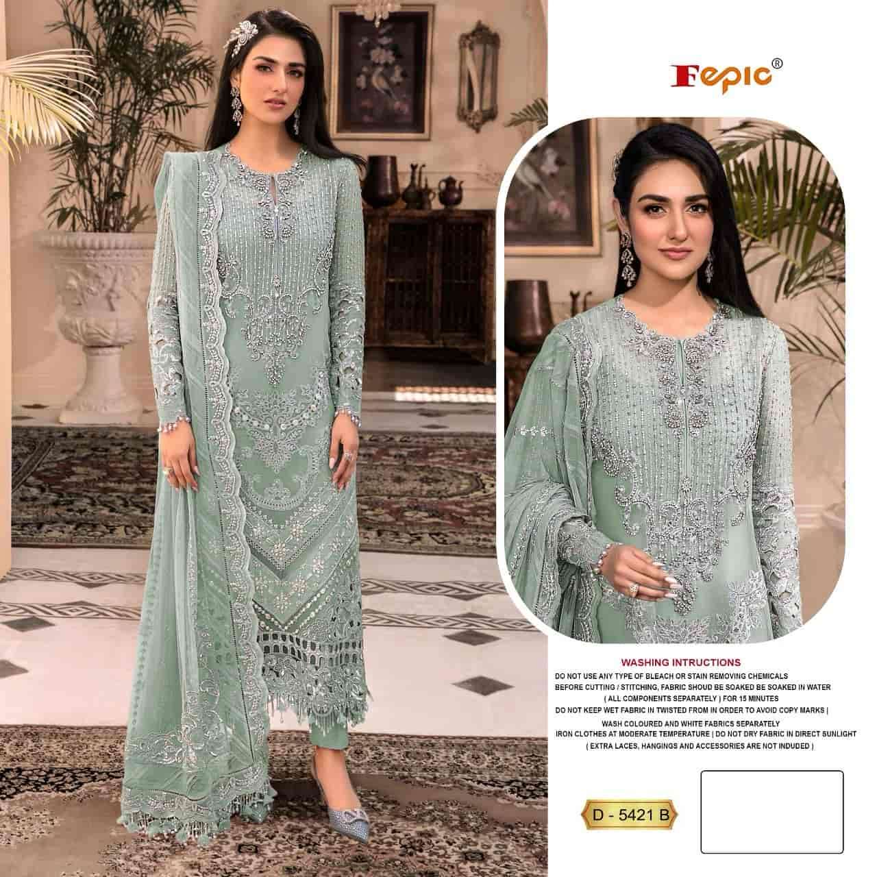 Fepic D 5421 Colors Pakistani Party Wear Style Designer Salwar Suit Exporter view 2