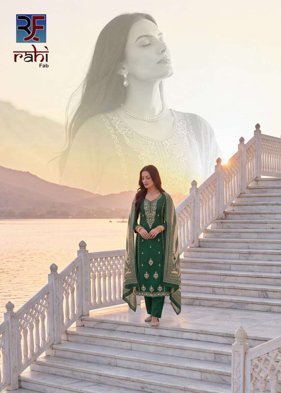 Rahi Fab Ruhani Gul Vol 1 Premium Wear Cotton Dress view 5