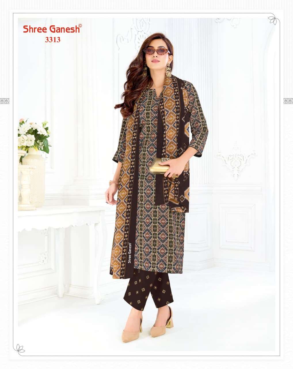 Shree Ganesh Samaiyra Vol 23 Printed Pure Cotton Suit Catalog view 10