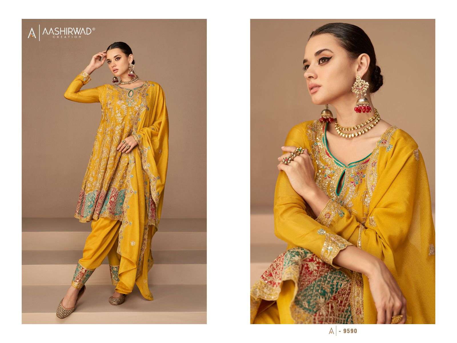 Aashirwad gulkand heena Exclusive Party Wear Readymade Dress Collection view 9