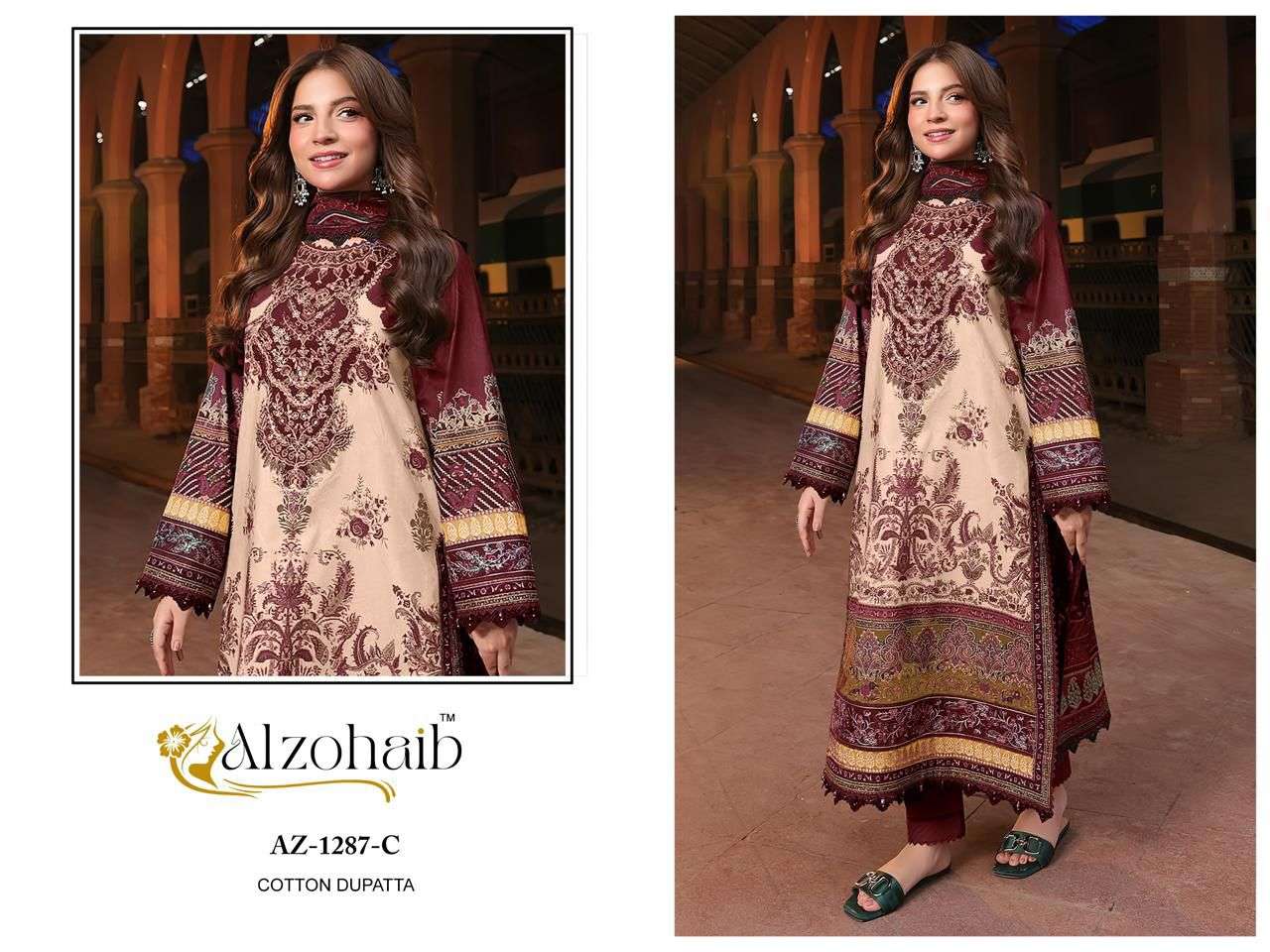 Alzohaib 1287 Colors Pakistani Suit Salwar view 2