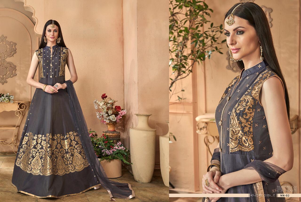 Stf nazraana wedding collection party wear gown catalogue india view 11
