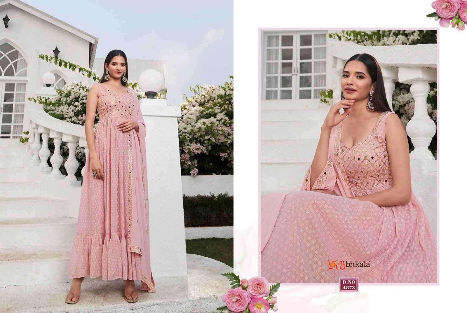 Shubhkala Flory Vol 31 Latest Frill Designs Festive Wear Dess Collection New Arrivals view 11