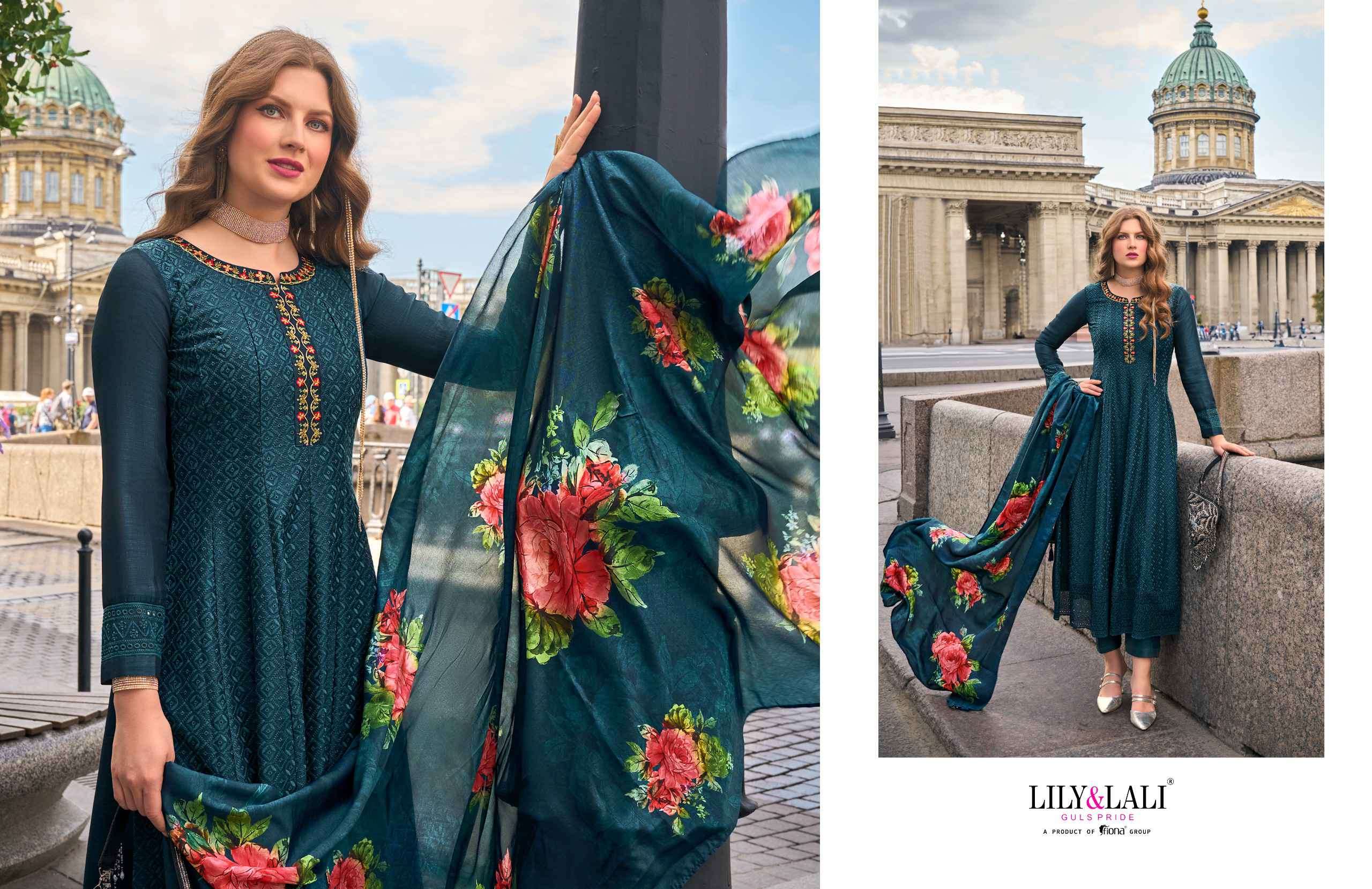 Lily And Lali Alamzeb Anarkali Pattern Premium Design Readymade Suit view 15