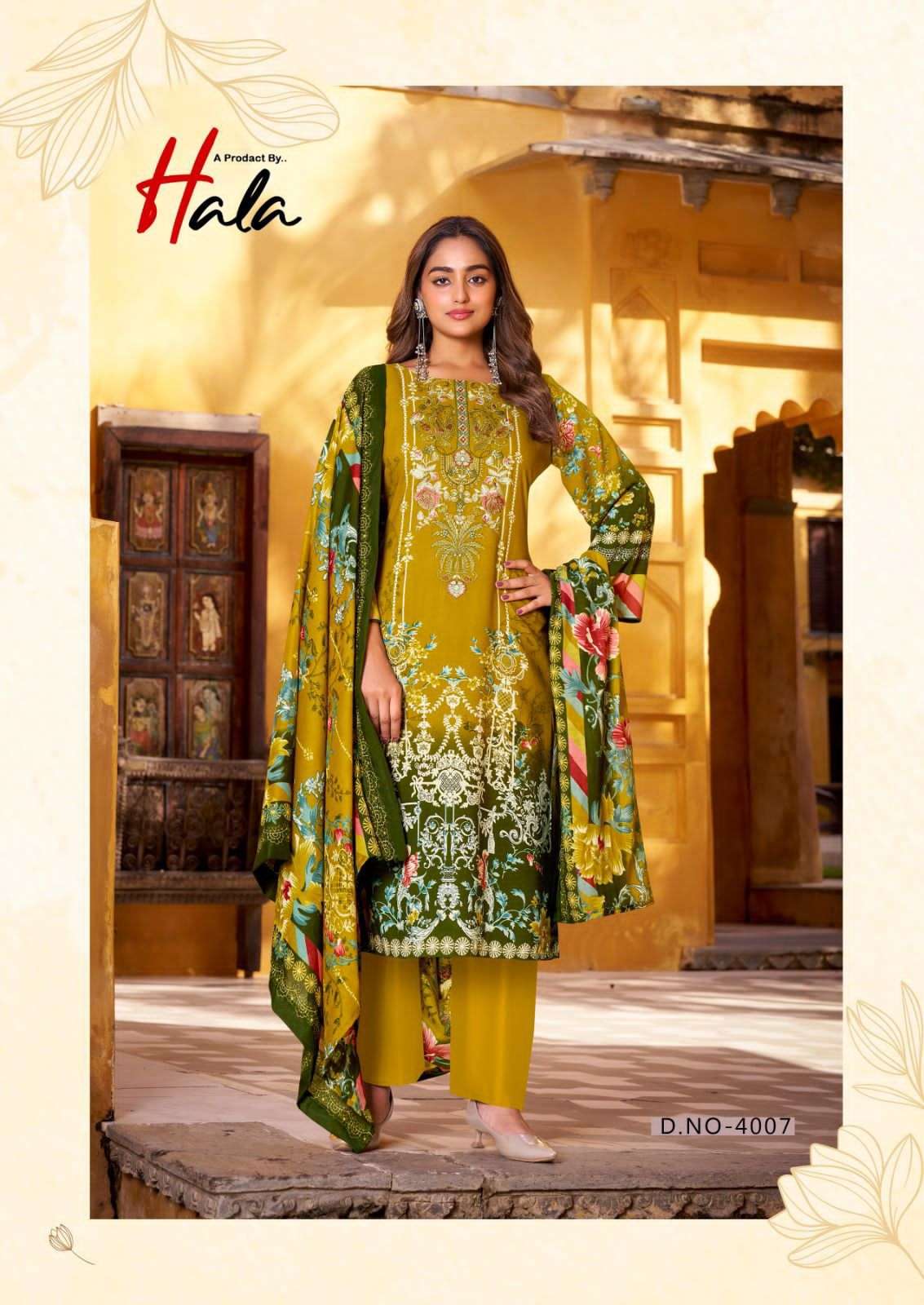 Hala Aayat Vol 4 Unstitch Cotton Salwar Suit Catalog view 2
