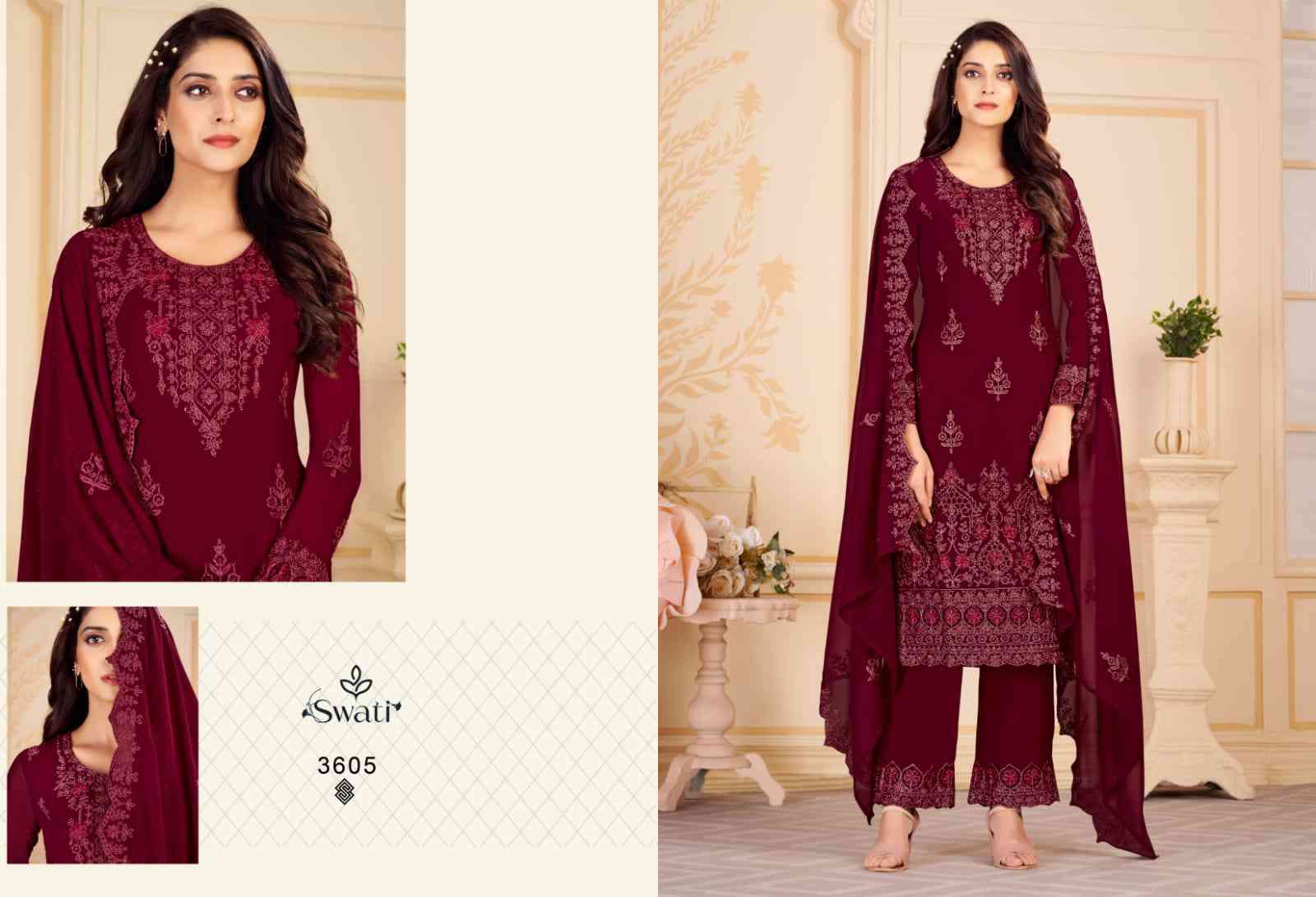 Swagat Swati 3601 To 3607 Designer Straight Suit New Collection view 2