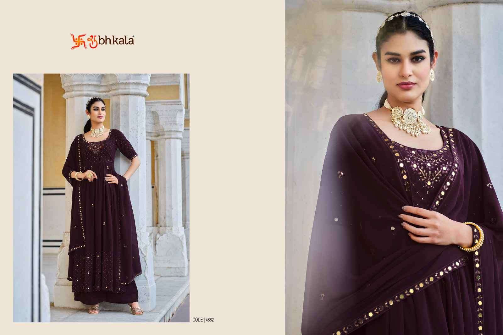 Shubhkala Flory Vol 32 Festive Wear Designer Palazzo Dess New Arrivals view 5