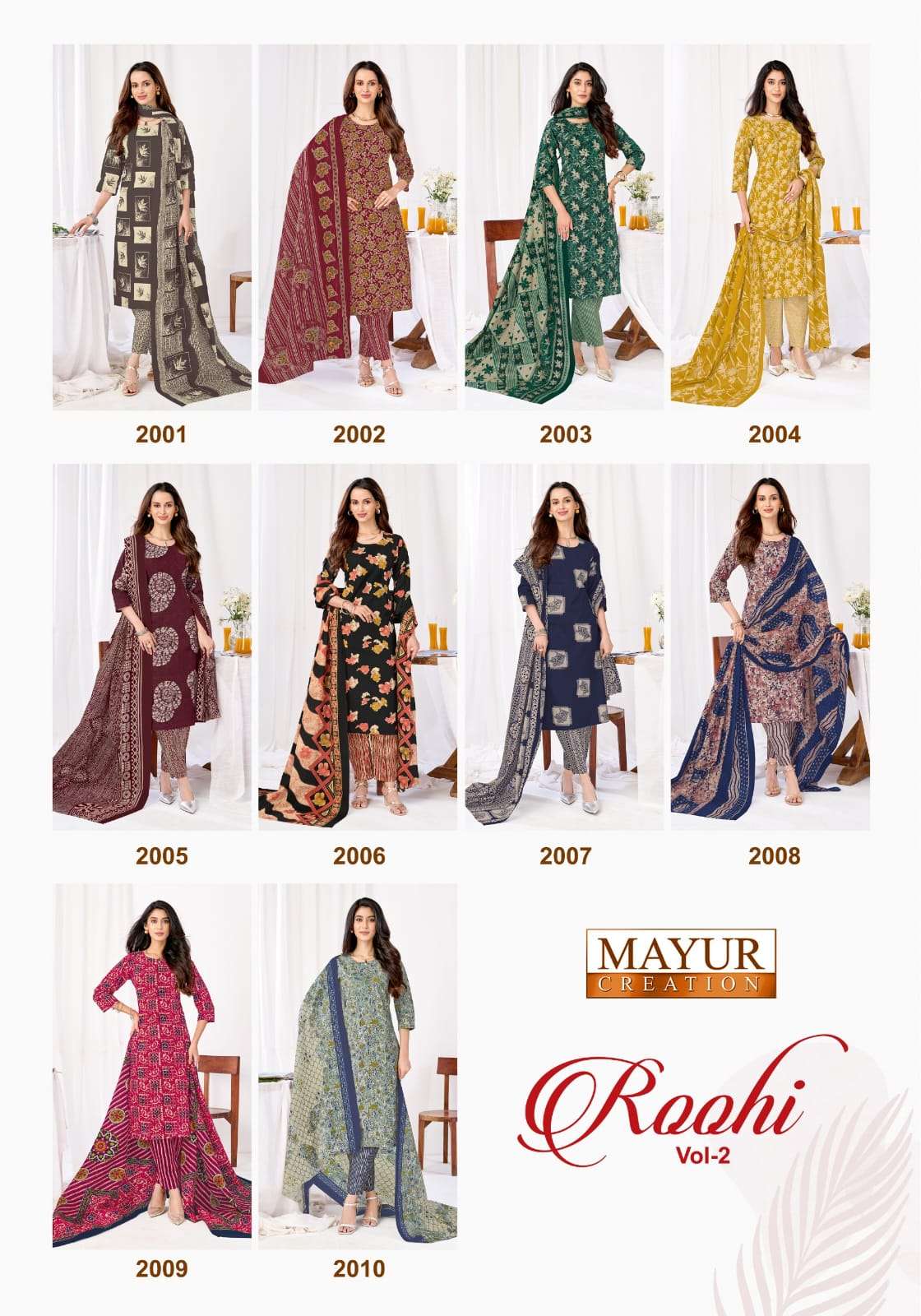 Mayur Roohi Vol 2 Pure Cotton Dress Material view 3