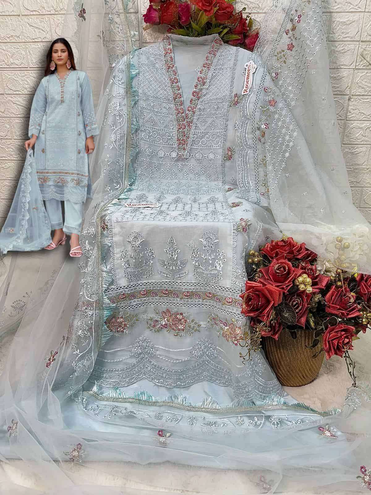 Fepic Rosemeen Organza Pakistani Salwar Suit view 2