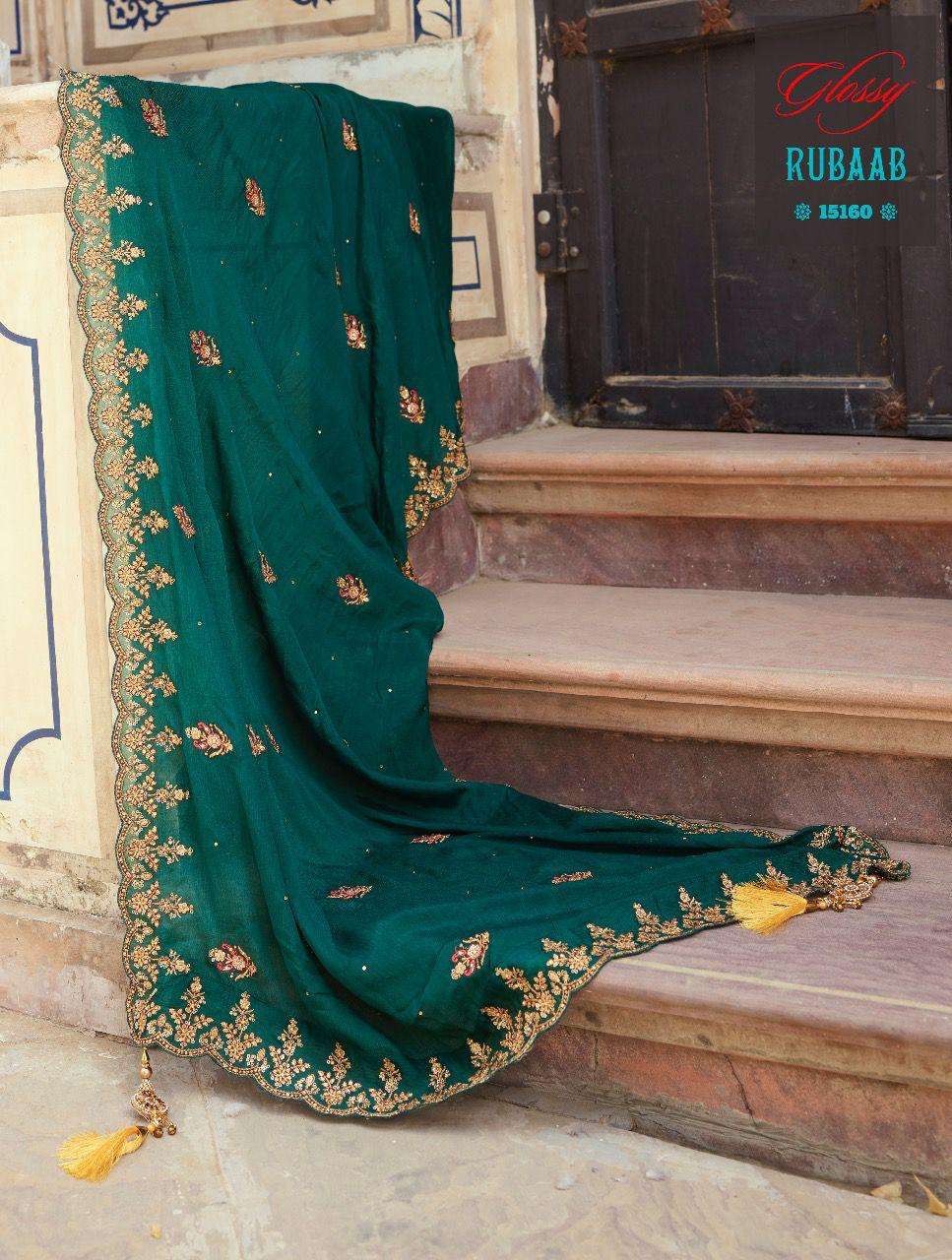 Glossy Rubaab Lehenga Style Salwar Kameez view 4