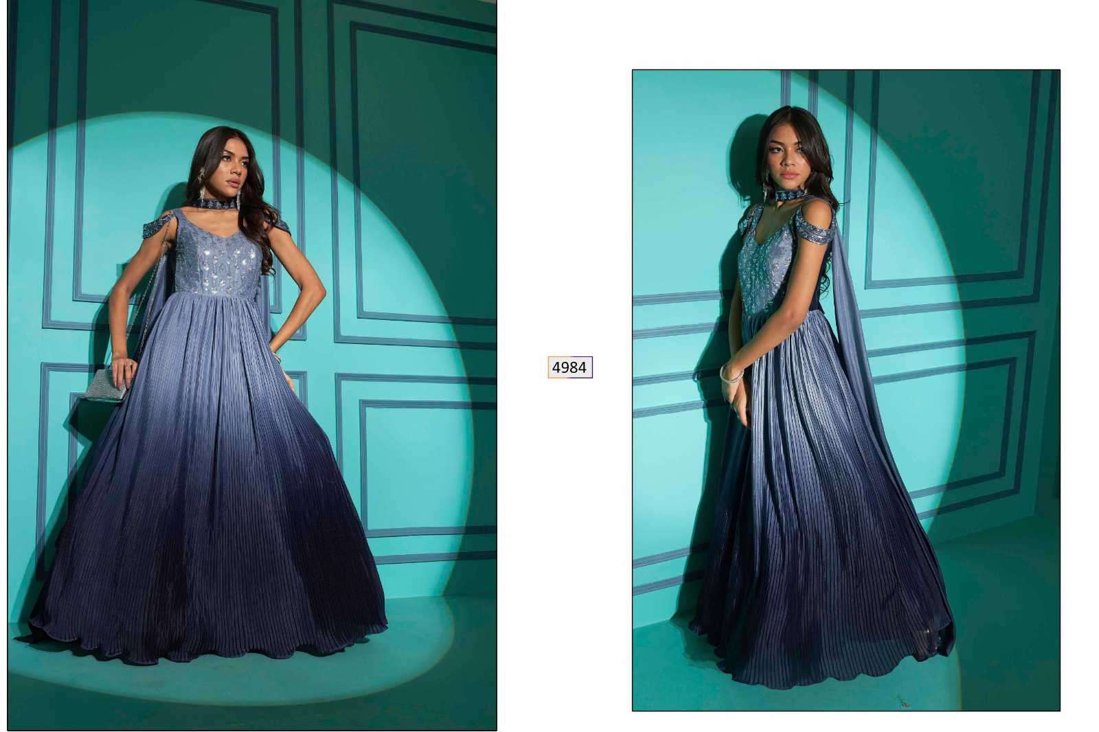 Shubhkala Flory Vol 42 Designer Weeding Wear Gown New Collection view 15