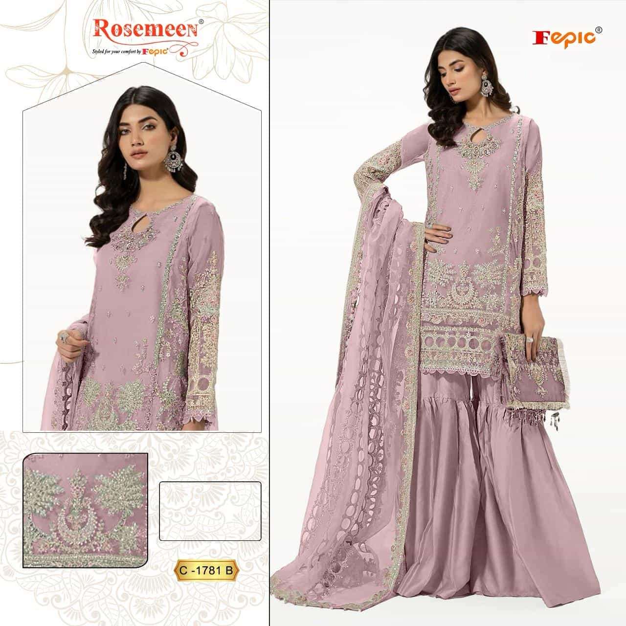Fepic C 1781 Colors Party Wear Style Latest New Designer Salwar Suit Wholesalers view 3