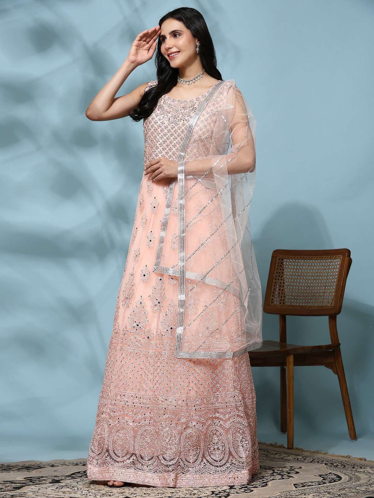 Amoha Trends G 639 Colors Designer Net Gown Partywear Dress view 7