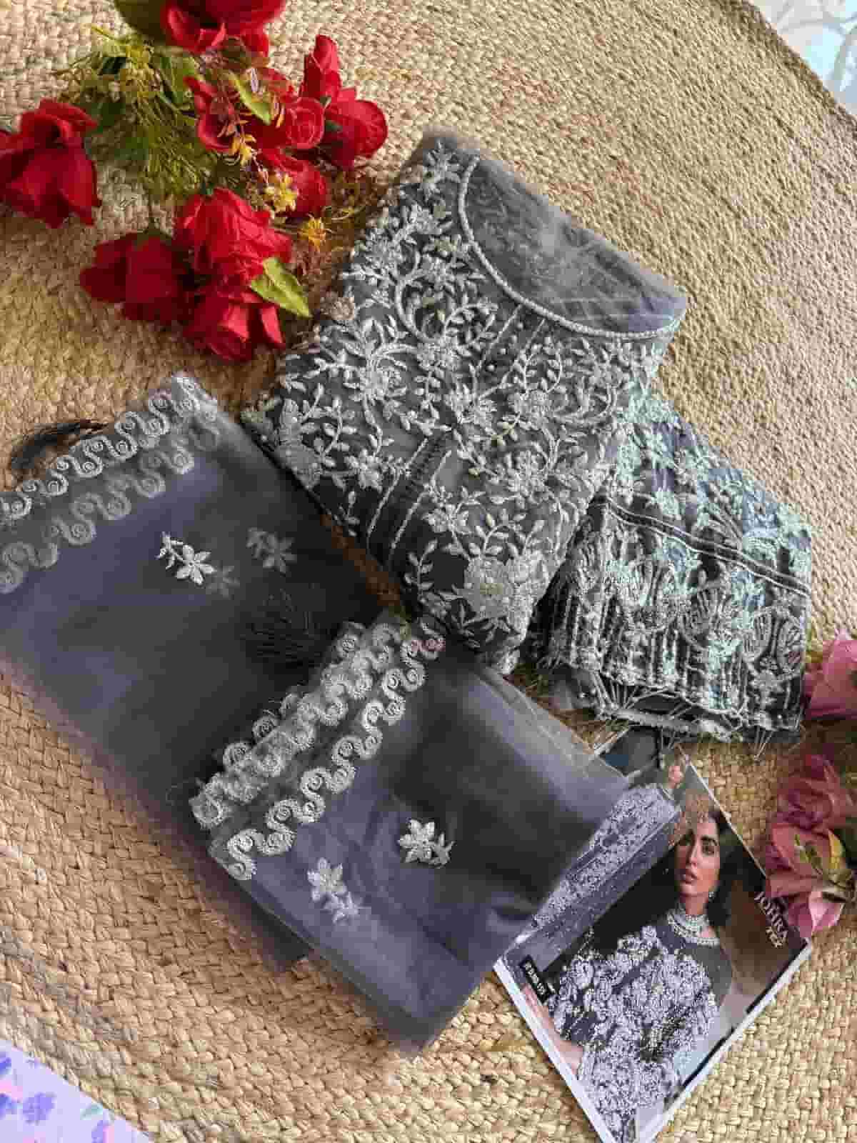 Johra Tex 155 Party Wear Style Latest Heavy Designer Pakistani Suit Exporter view 3