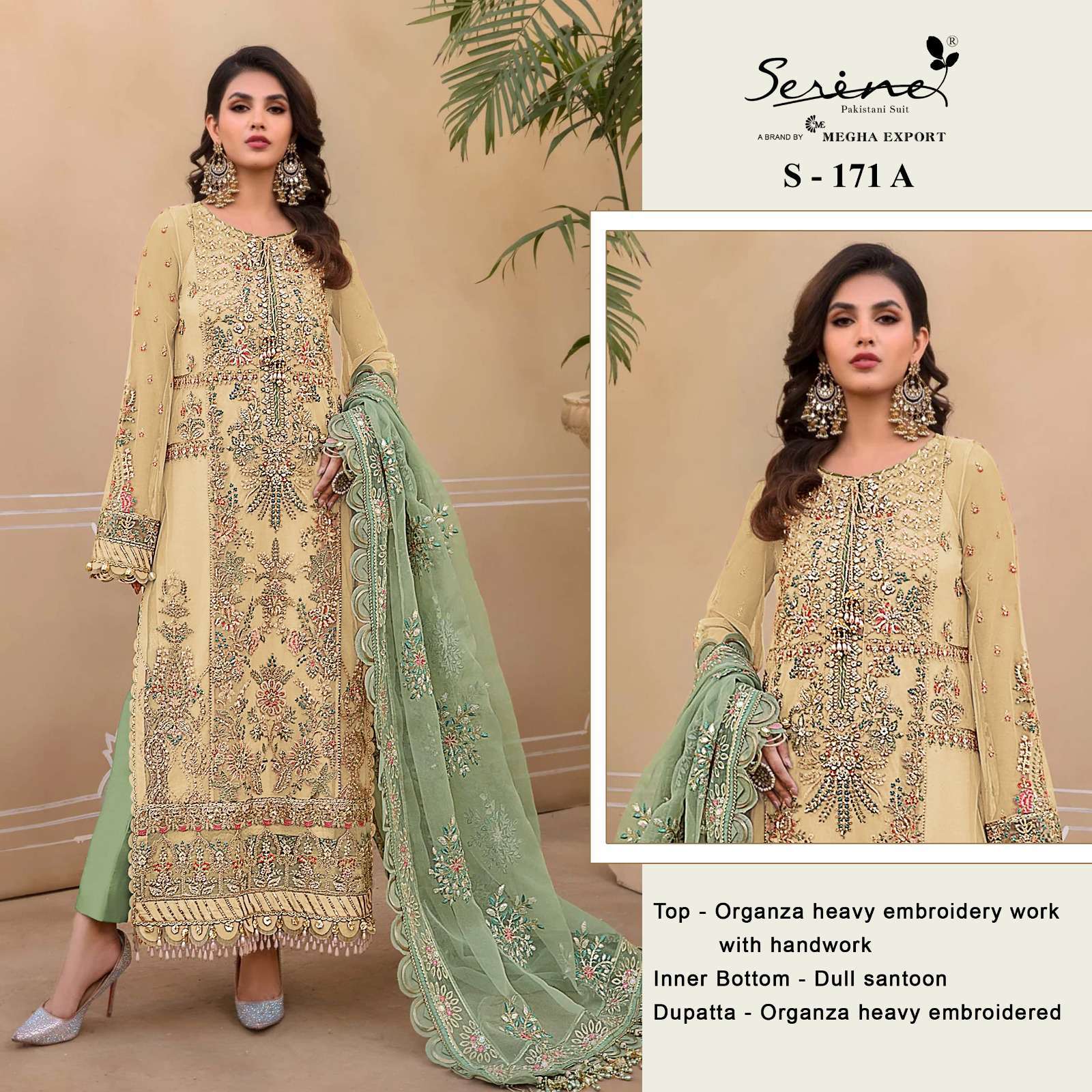 Serine S 171 Colors Partywear Pakistani Designer Dress view 3