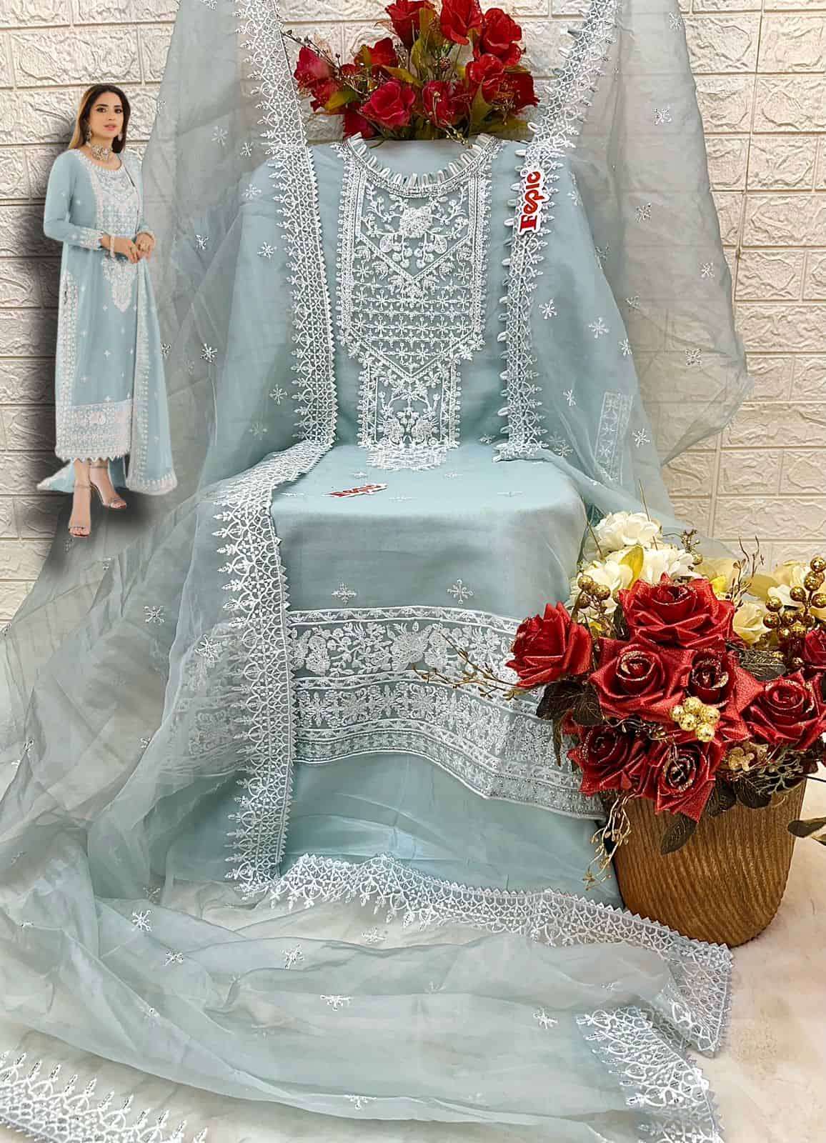 Fepic C 1614 Colors Pakistani Exclusive Designer Style Salwar Suit Exporter view 8