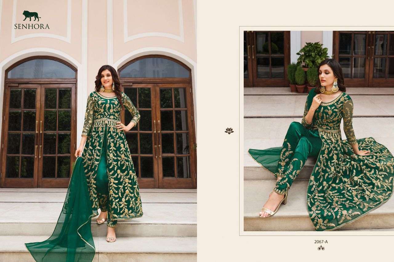 Senhora Sharmin 2067 Colors Party Wear Designer Anarkali Dress Catalog Exporter view 2