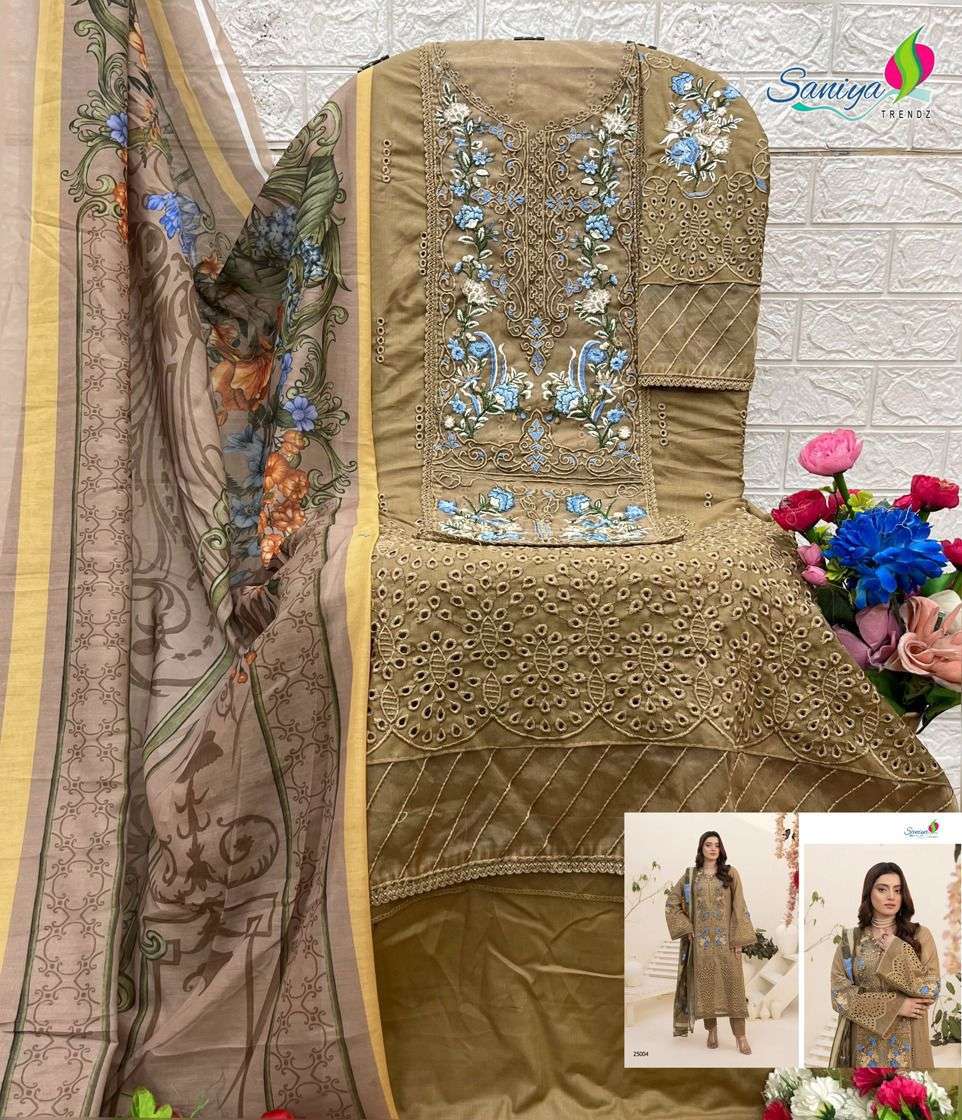 Saniya Trendz H 25004 Pure Cotton Pakistani Dress New Collection view 2