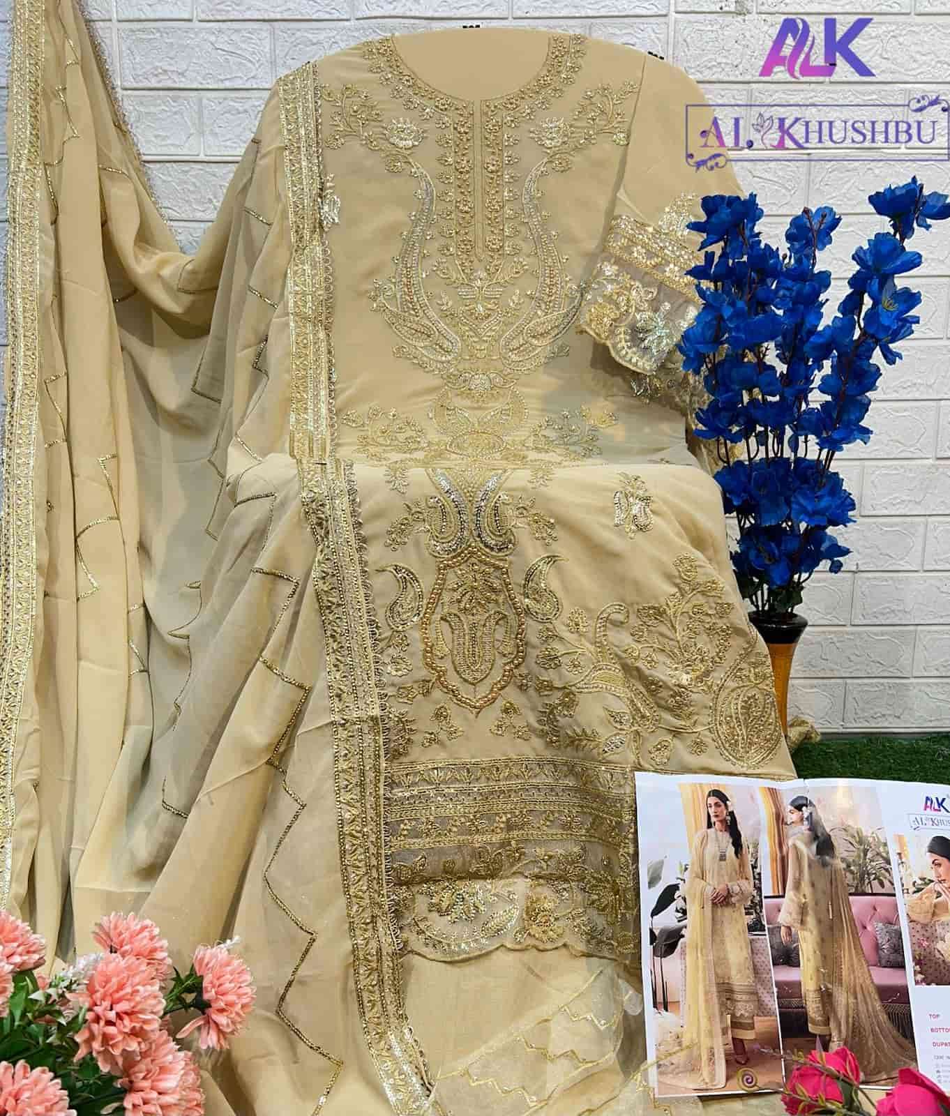 Al Khushbu 6015 Pakistani Style Designer Georgette Suit Exporter view 2
