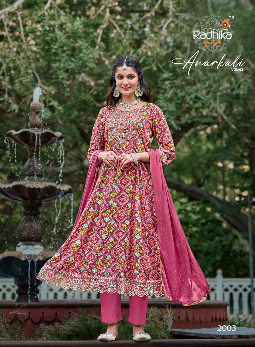 Radhika Lifestyle Anarkali Vol 1 Readymade Anarkali Designs 3 Piece view 8