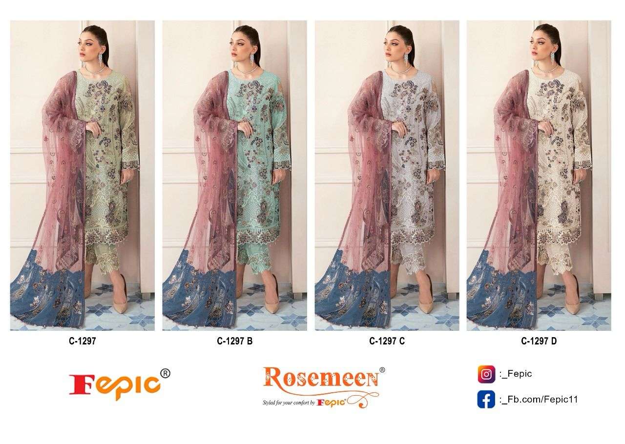 Fepic C 1297 Colors Heavy Designer Pakistani Suit Collection view 5