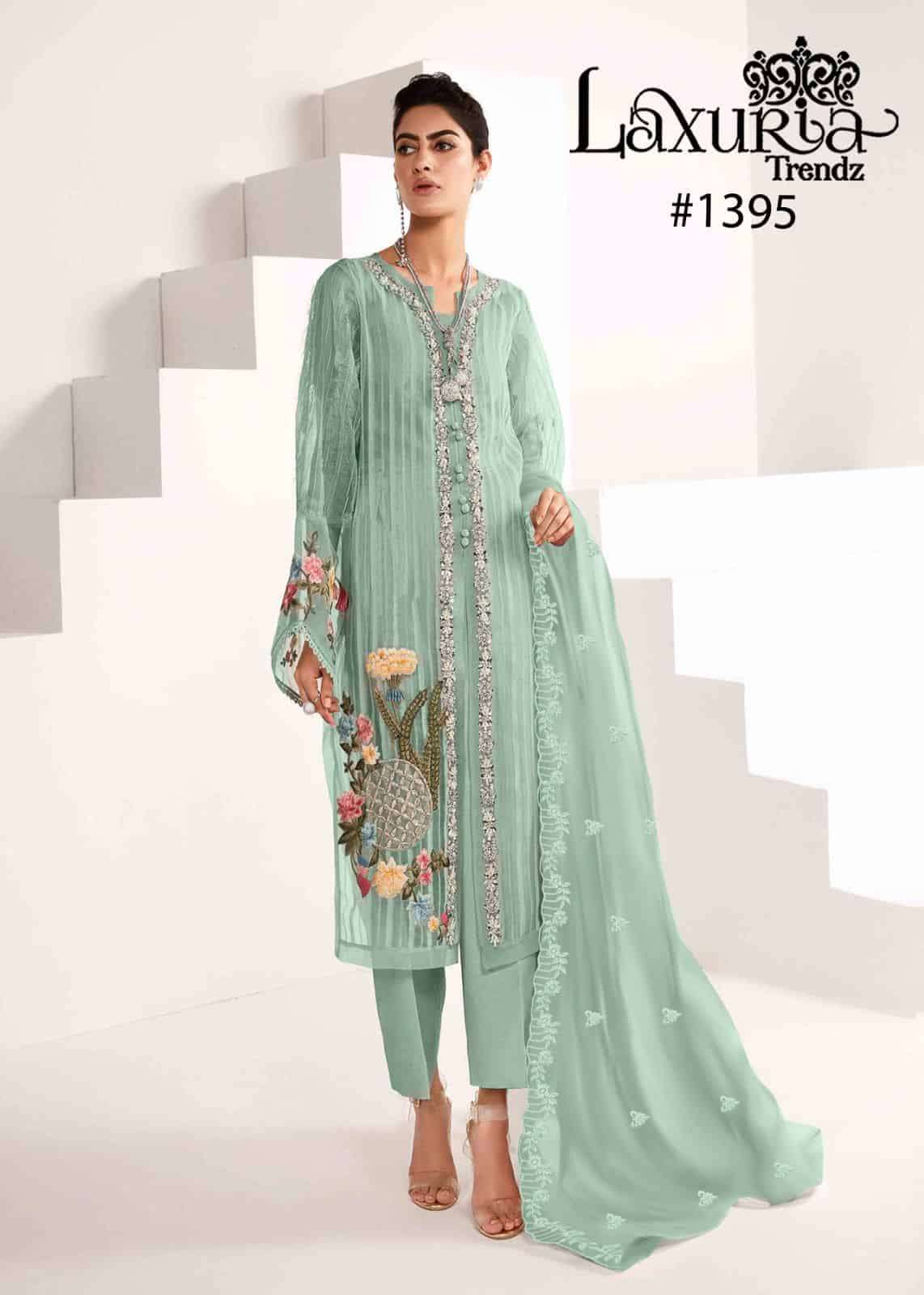 Laxuria Trendz Designer Organza Readymade Dress view 2