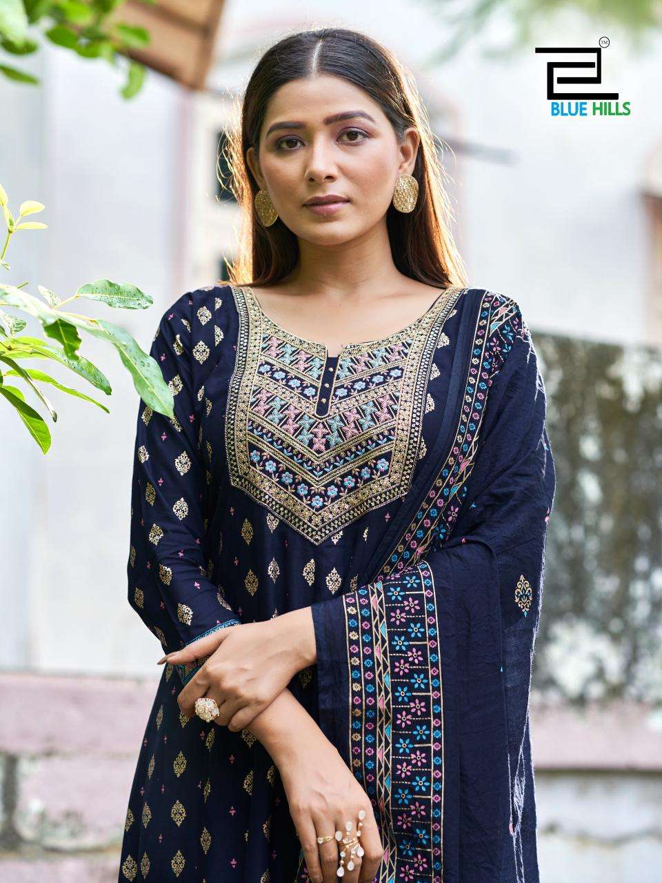 Blue Hills Samaira Anarkali 3-Piece Suit view 3