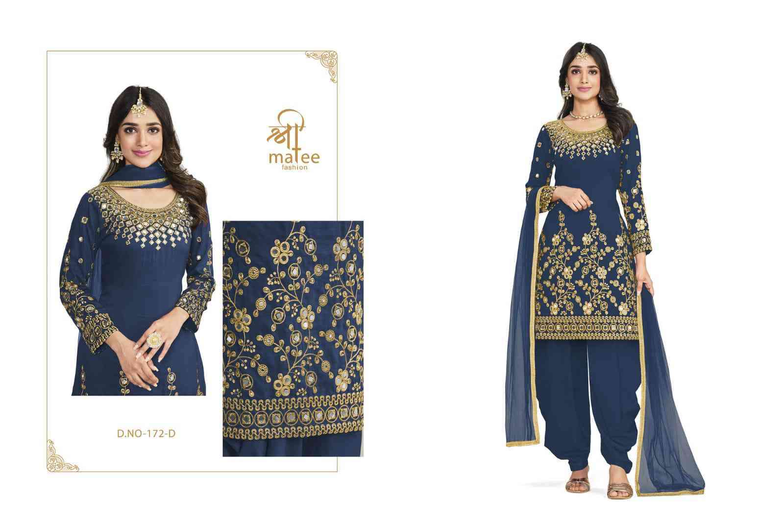 Shreematee Mirror Vol 13 Wedding Wear Patiyala Designs Dress view 4