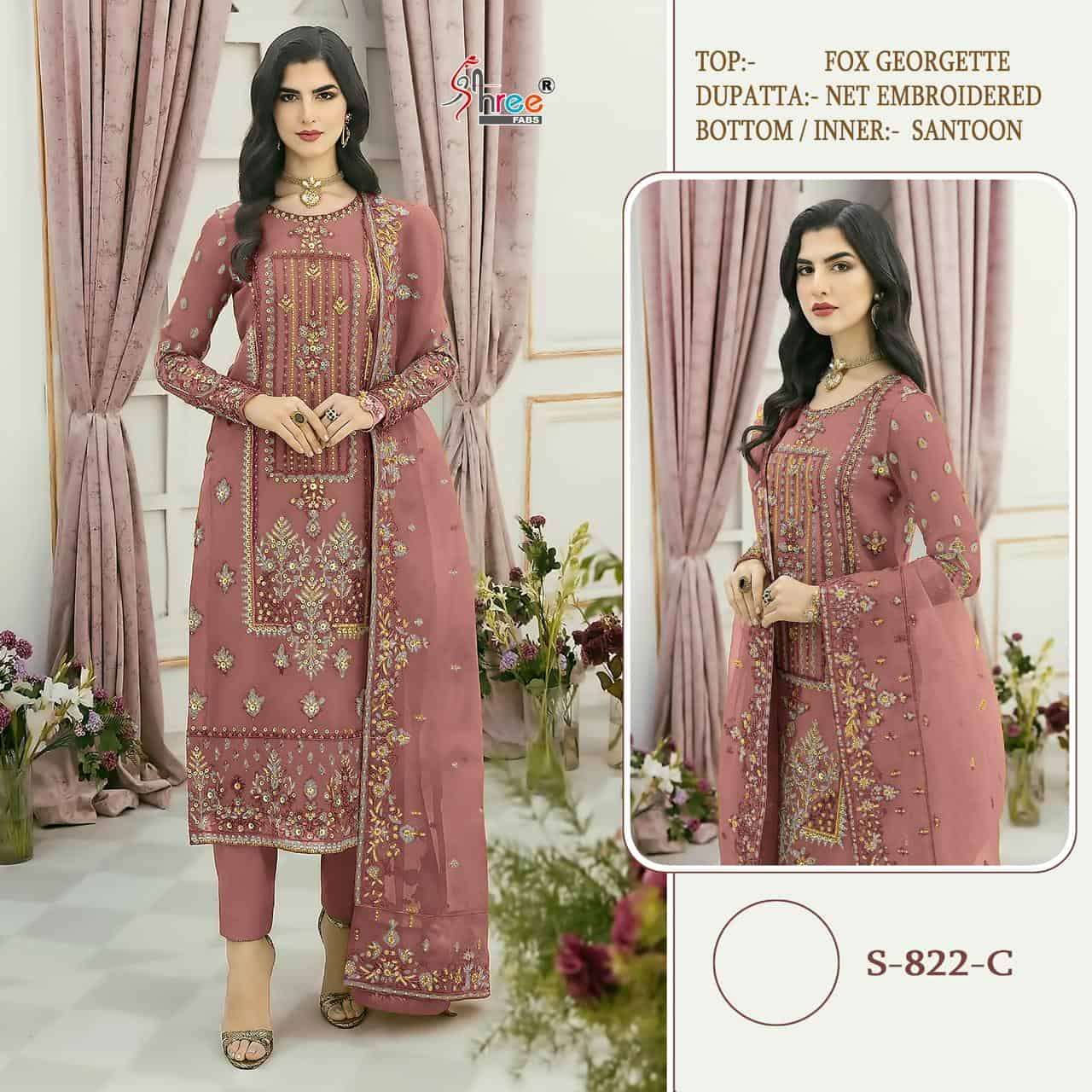 Shree Fabs S 822 Colors Exclusive Heavy Designer Pakistani Suit Online view 3
