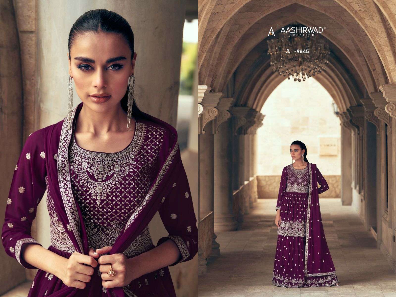 Aashirwad Gulkand Sadaf Wedding Wear Lehenga Style Designer Dress view 10