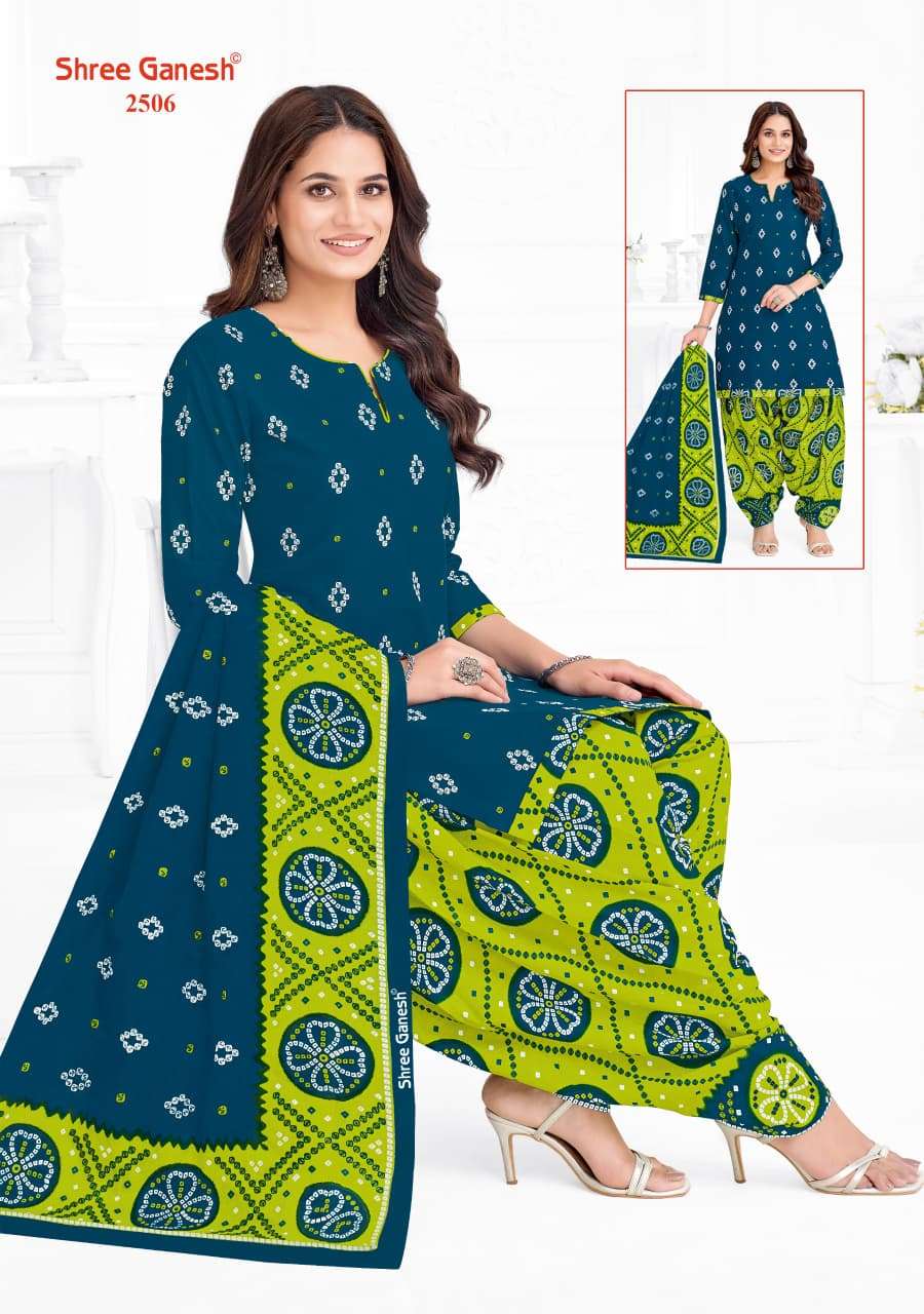 Shree Ganesh Bandhani Vol 5 Heavy Cotton Bandhani Suit view 8