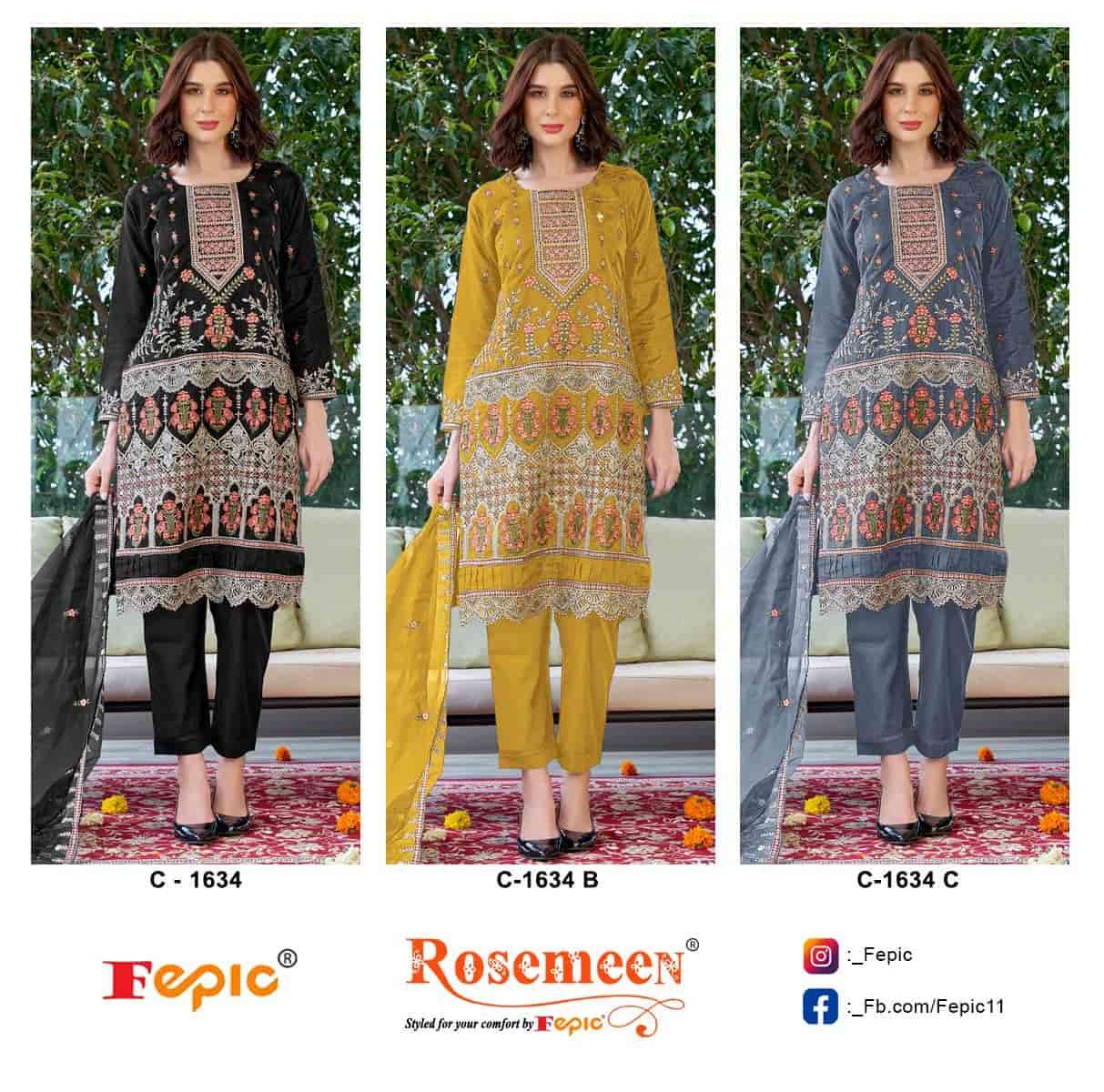 Fepic C 1634 Colors Pakistani Festive Wear Style Designer Pakistani Suit Exporter view 4