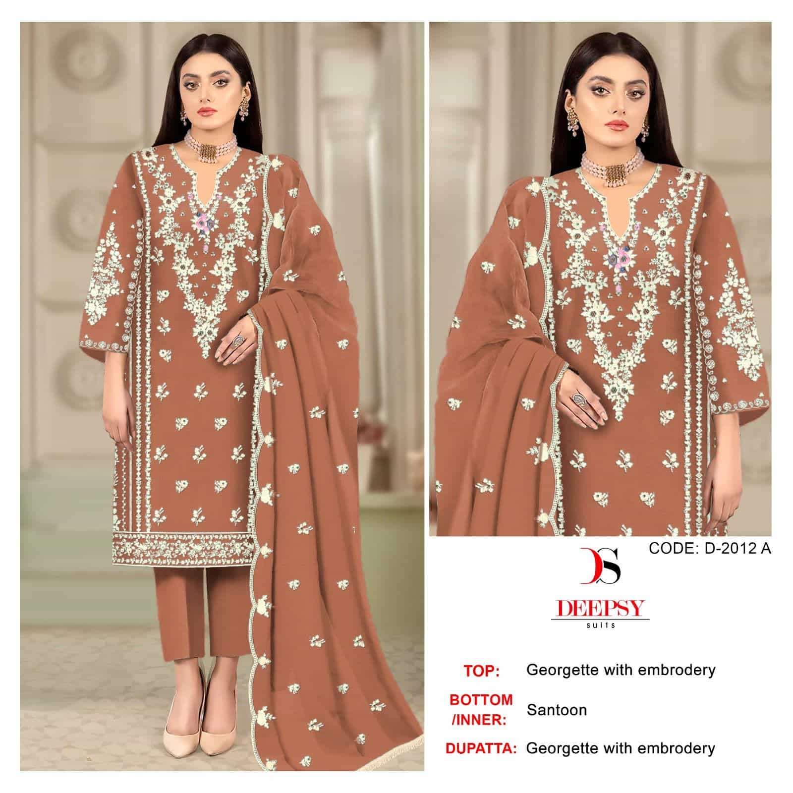 Deepsy D-2012 Embroidered Pakistani Festive Suit view 6