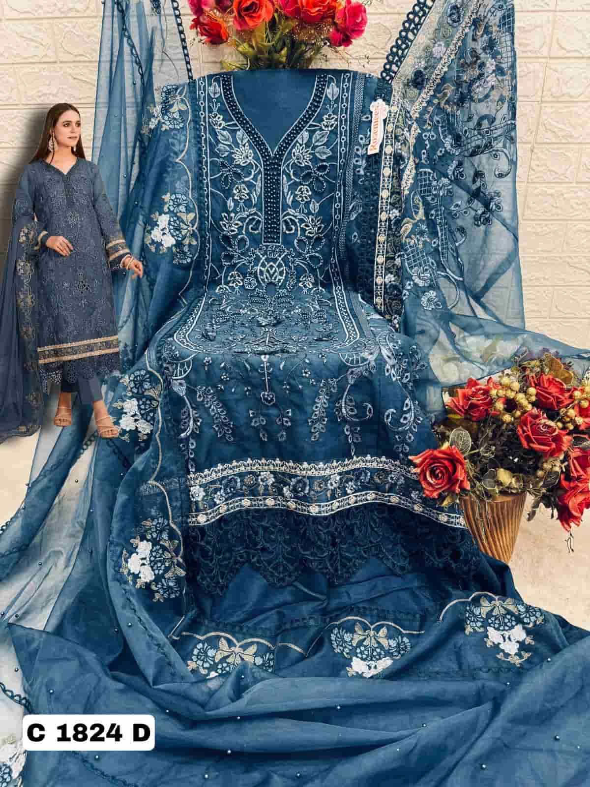 Fepic C 1824 D Exclusive Heavy Designer Pakistani Suit Ensemble view 2