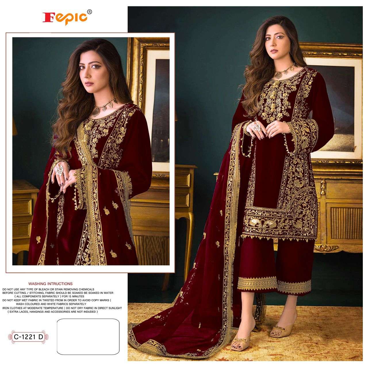 Fepic C 1221 Colors Designer Work Party Wear Pakistani Suit view 5