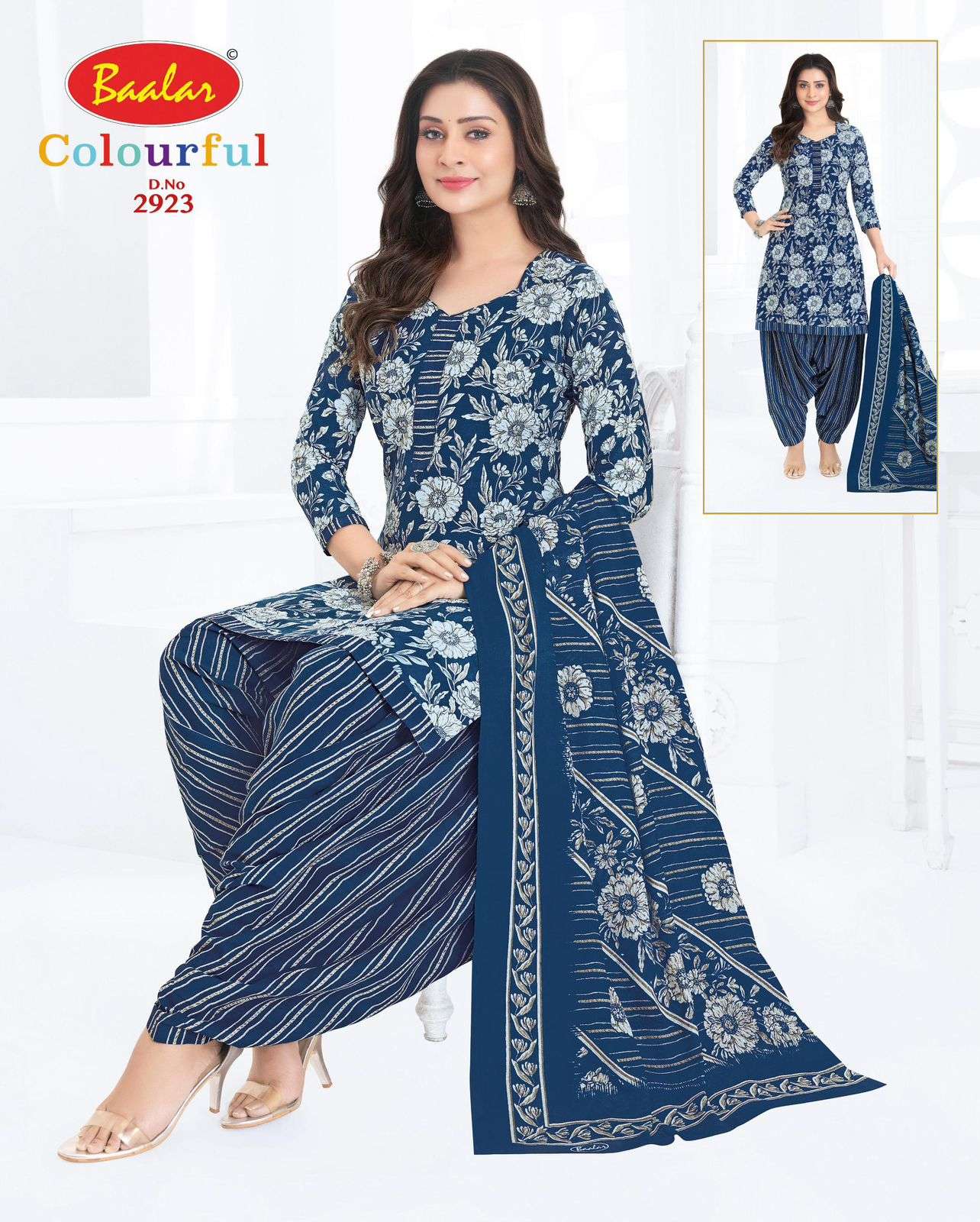 Baalar Colourful Vol 29 Unstitch Pure Cotton Suit view 9
