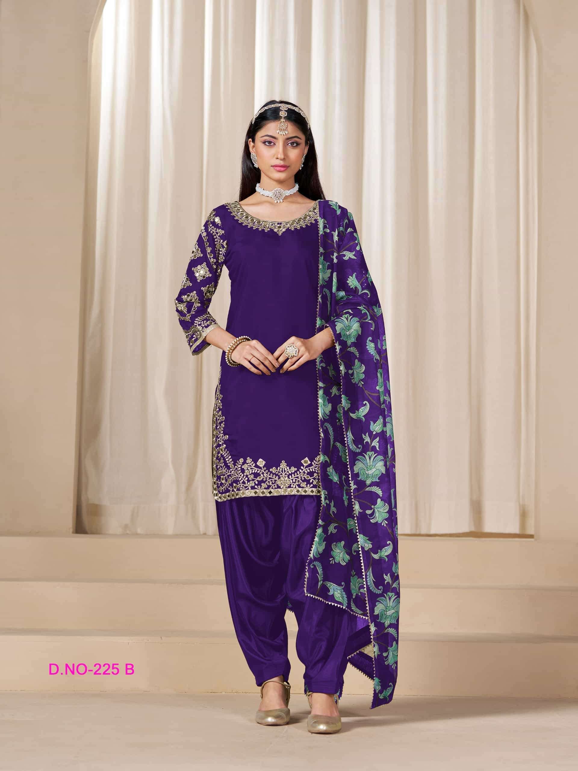 Aanaya Vol 225 Patiyal Style Silk Suit view 5