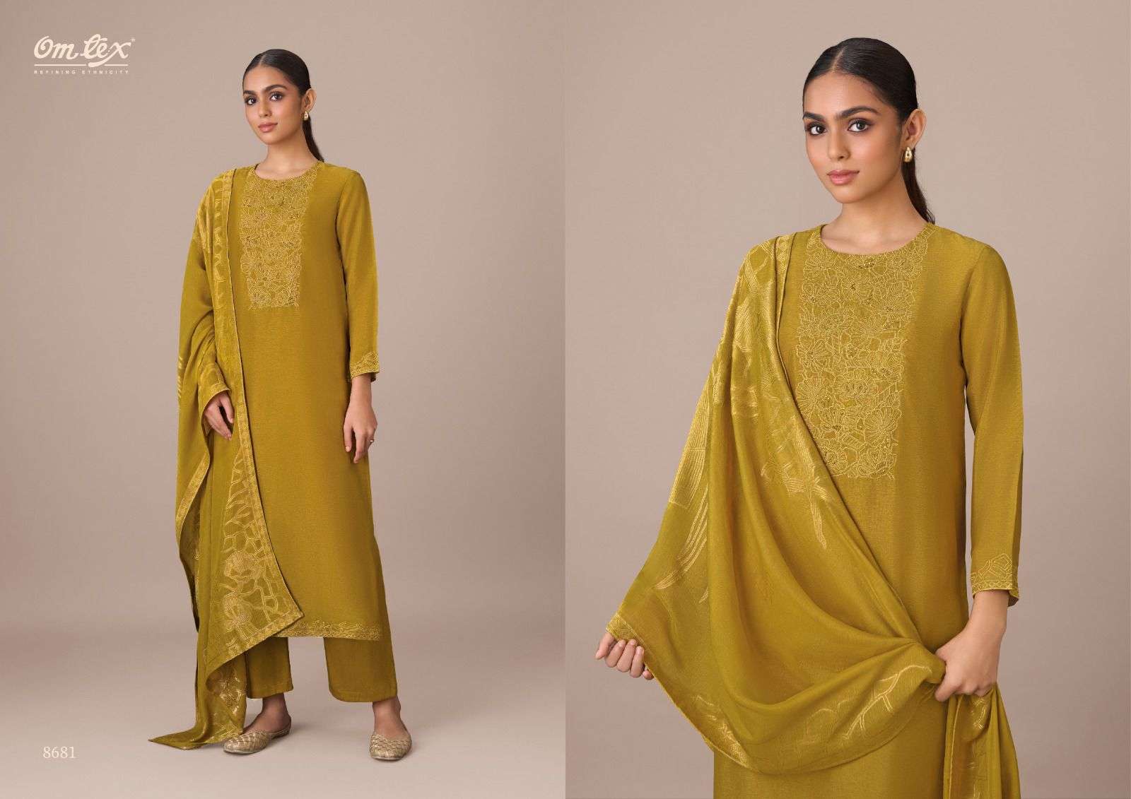 Omtex Hallie Latest Designs Silk Suit Premium Collection view 4