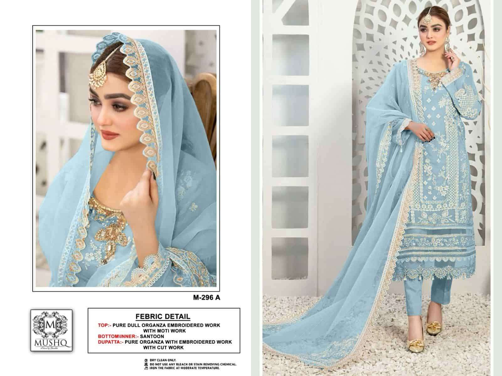 Mushq M-296 A Pakistani Designer Salwar Suit