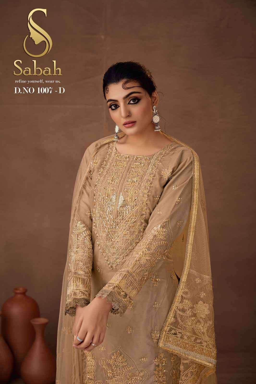 Fk Fashion Sabah Siya Fancy Organza Designer Ladies Suit Partywear Collection view 11