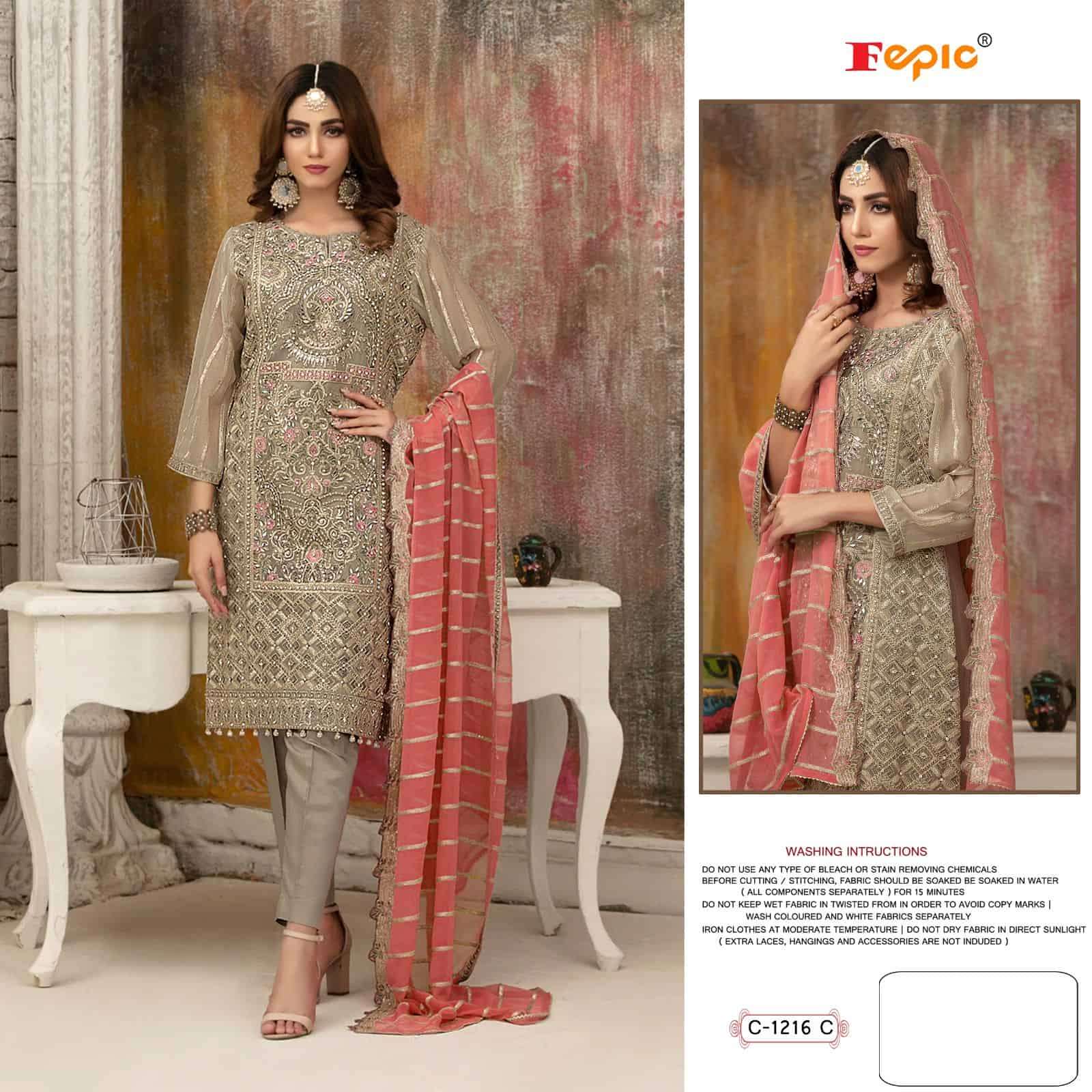 Fepic Rosemeen Heavy Handwork Pakistani Suit view 5